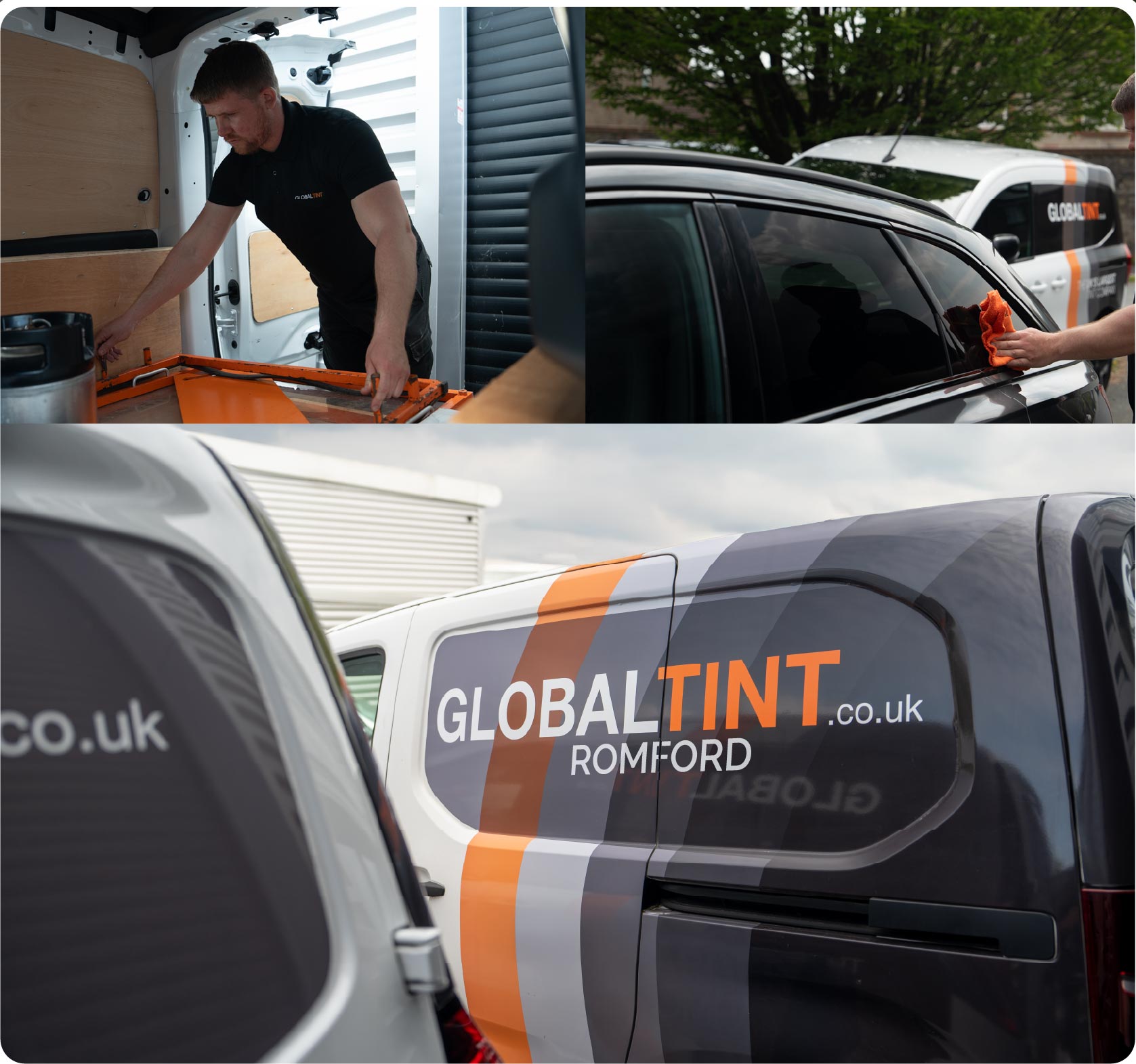 Mobile Window Tinting Expert Working in Romford