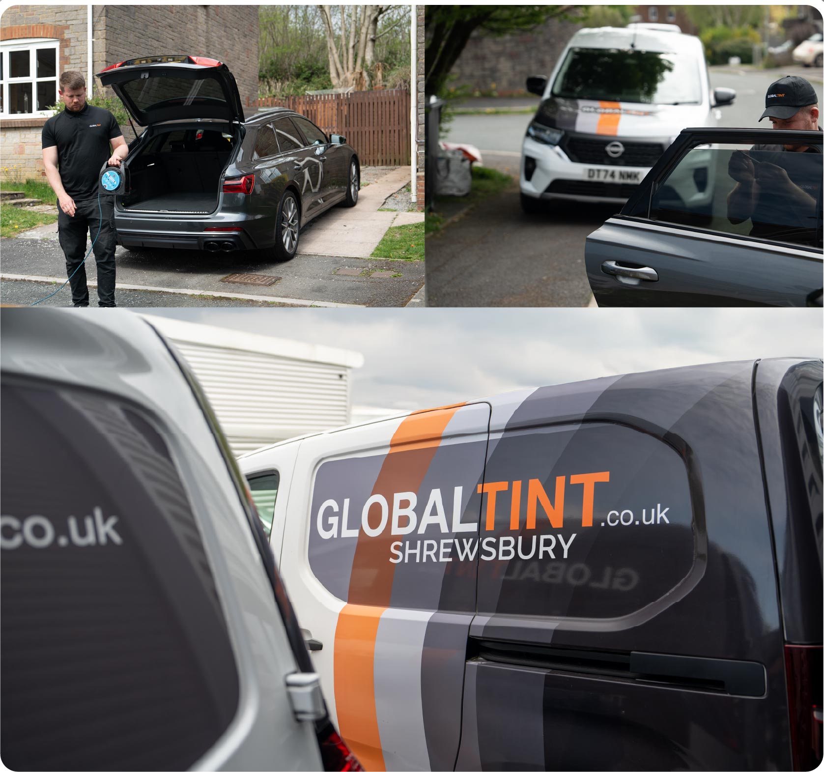 Mobile Window Tinting Expert Working in Shrewsbury