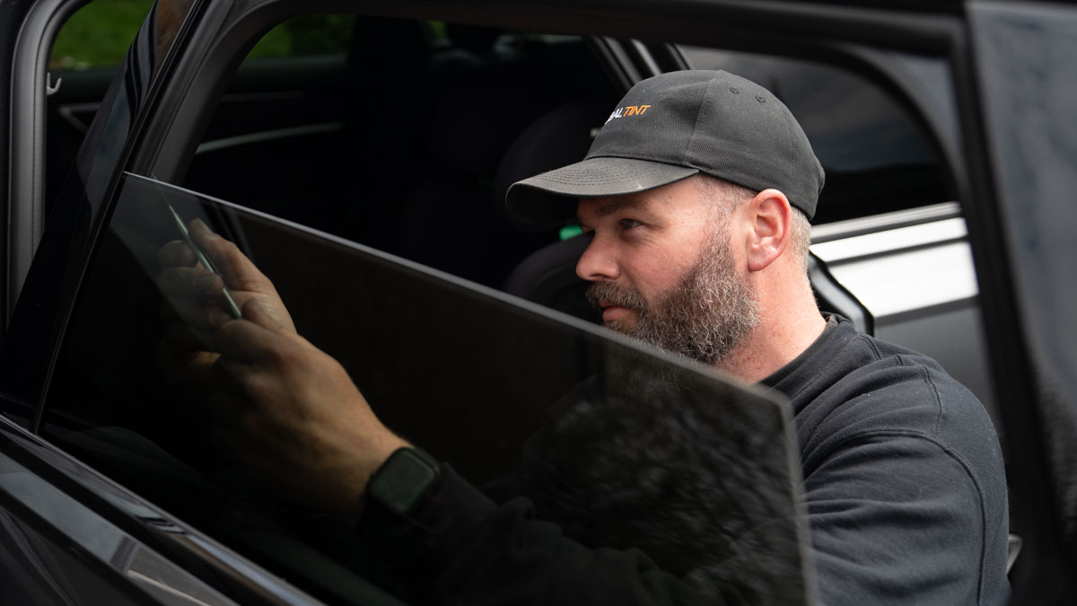 Mobile Tinting Technician from Shrewsbury Working On-Site