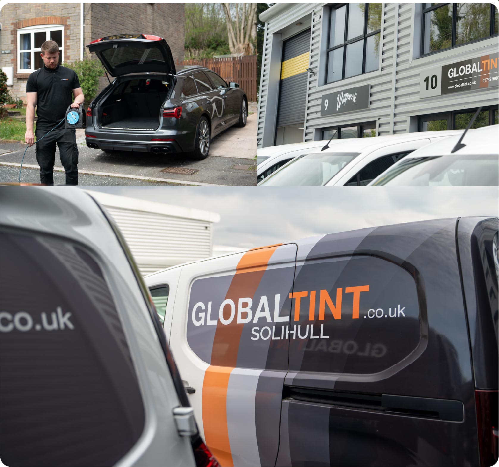 Mobile Window Tinting Expert Working in Solihull