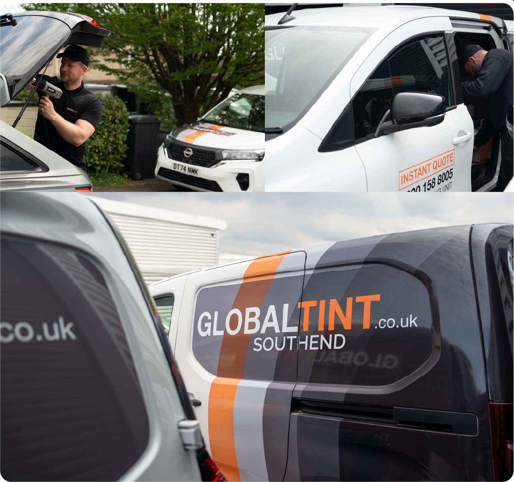 Mobile Window Tinting Expert Working in Southend