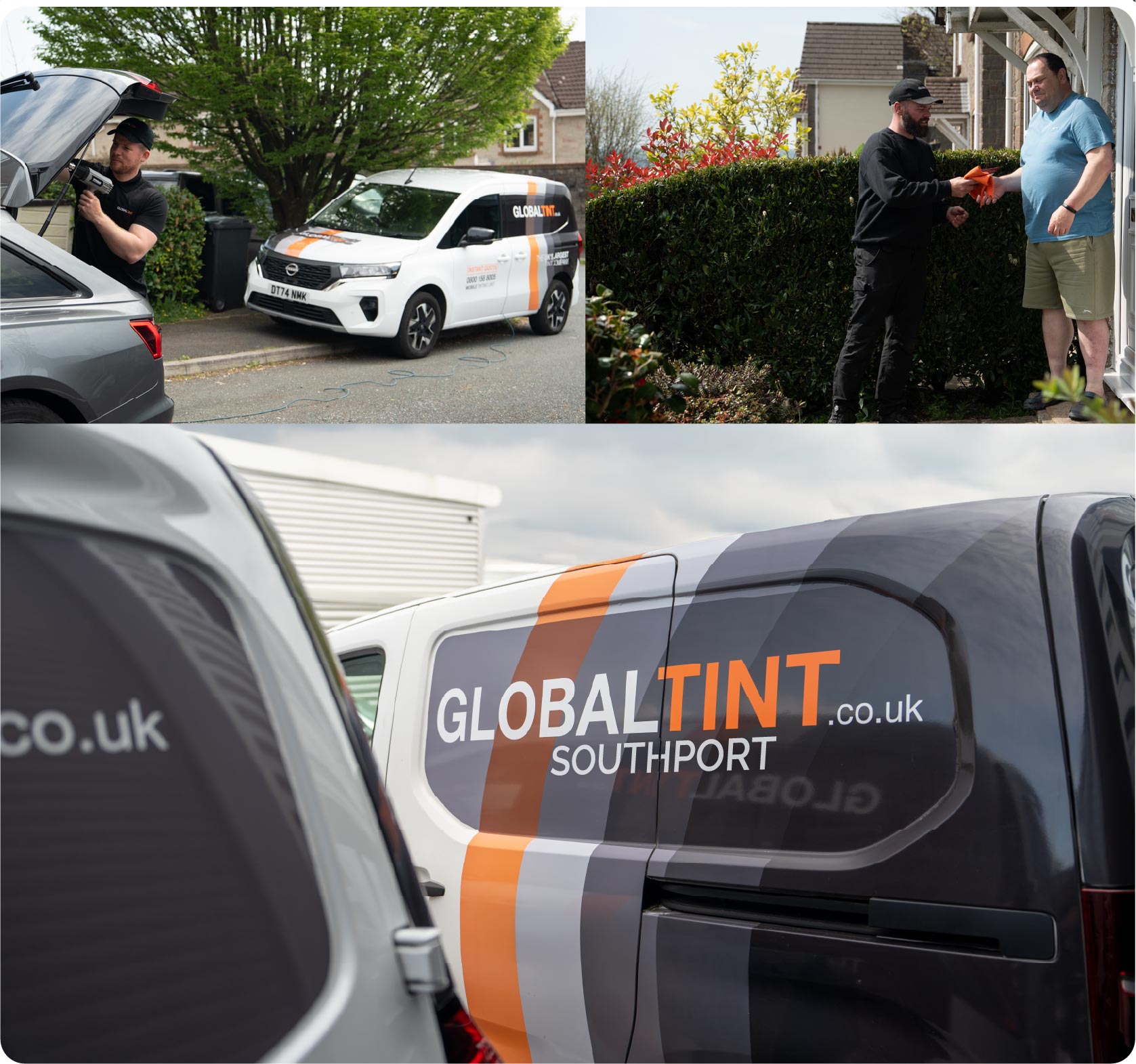 Mobile Window Tinting Expert Working in Southport