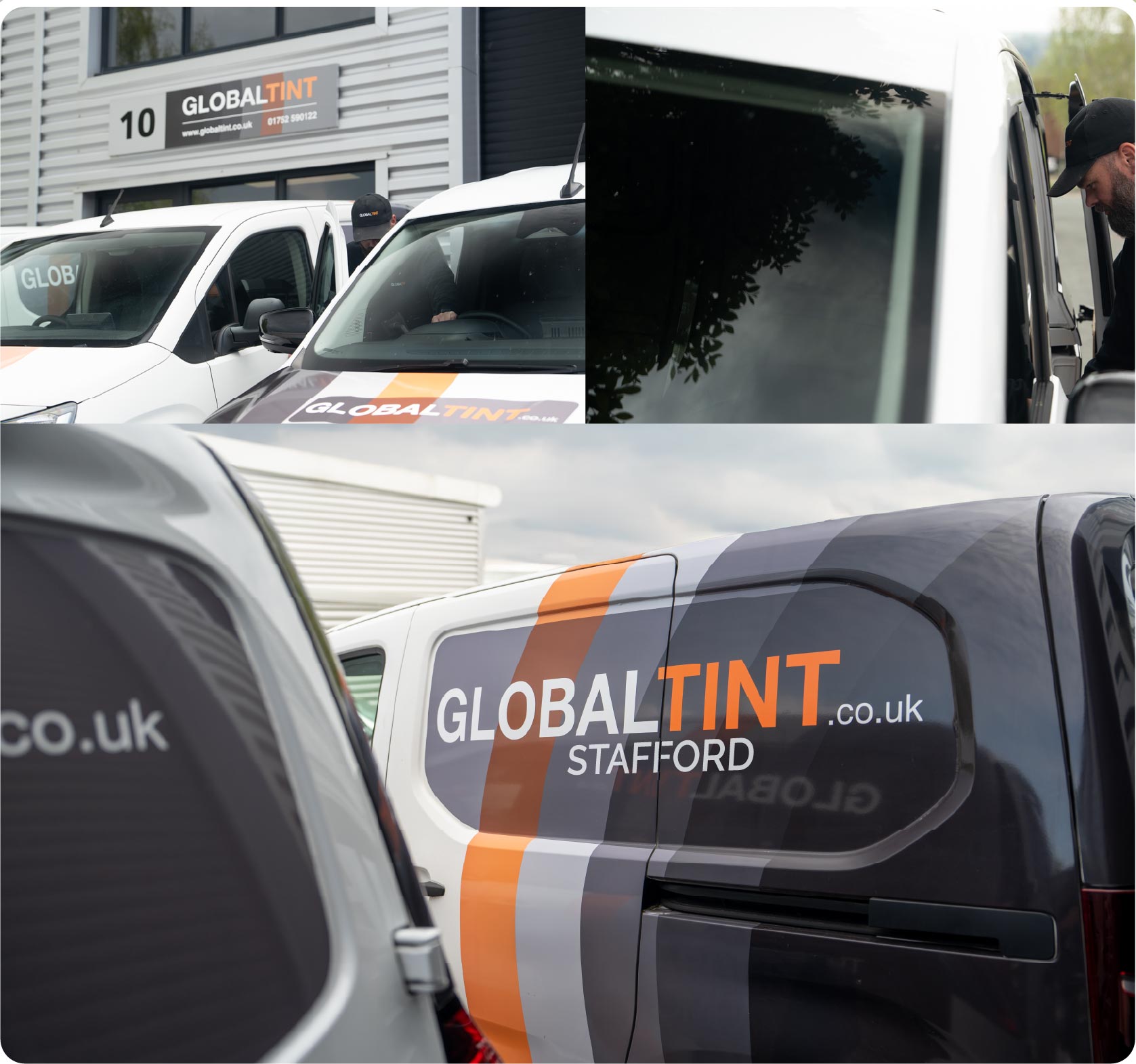 Mobile Window Tinting Expert Working in Stafford