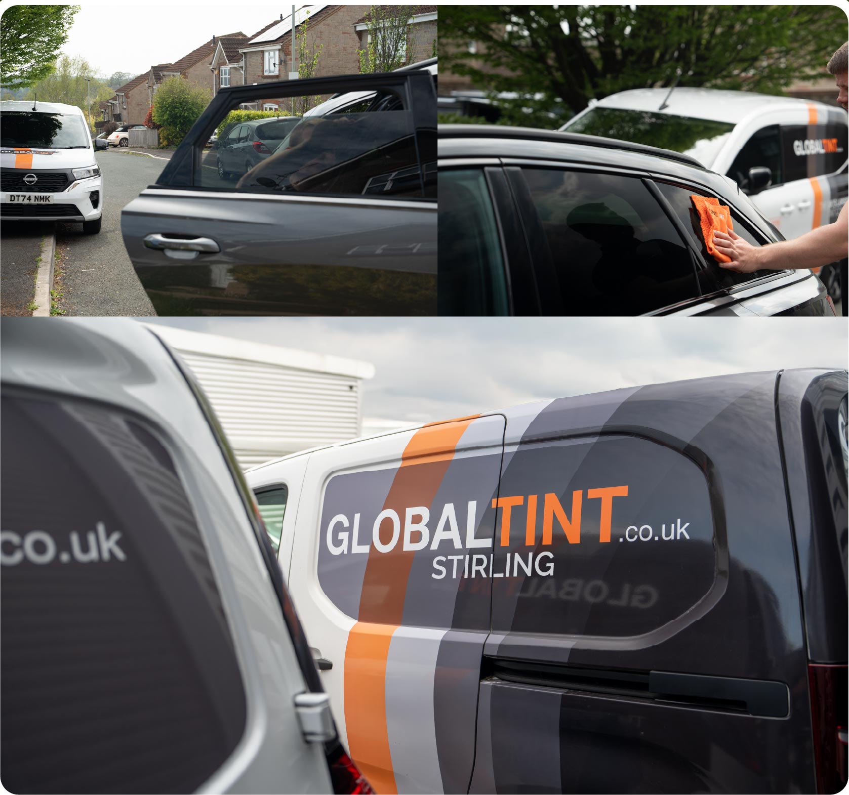 Mobile Window Tinting Expert Working in Stirling