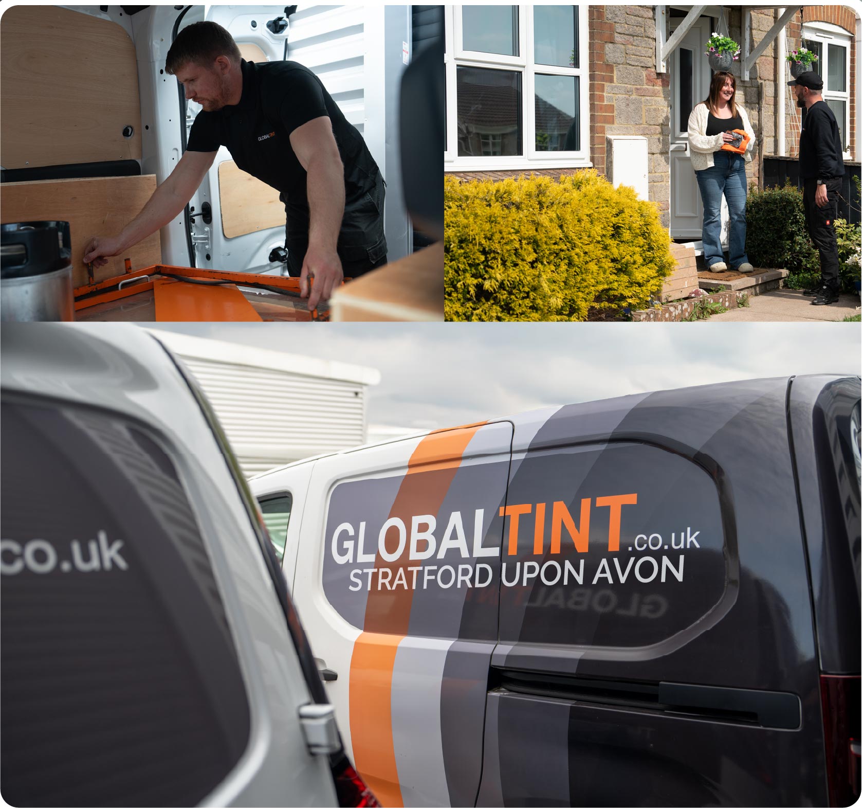 Mobile Window Tinting Expert Working in Stratford Upon Avon