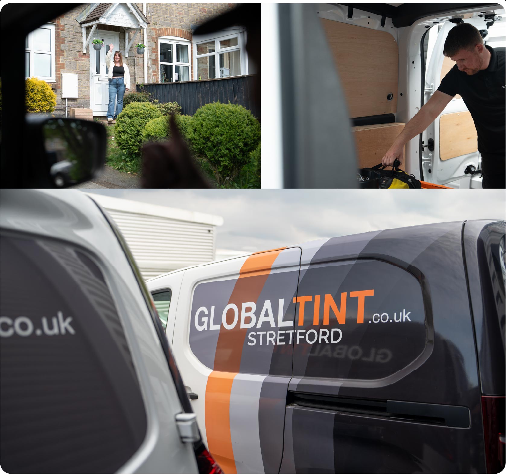 Mobile Window Tinting Expert Working in Stretford