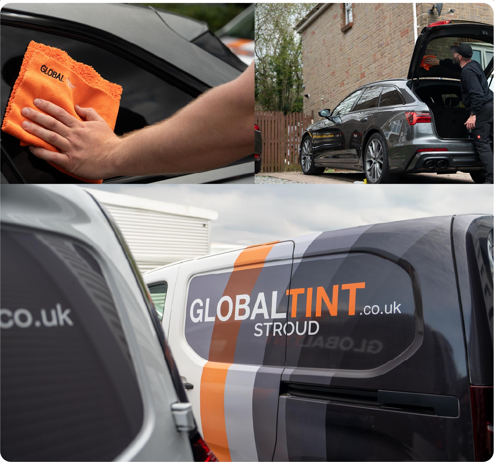 Mobile Window Tinting Expert Working in Stroud