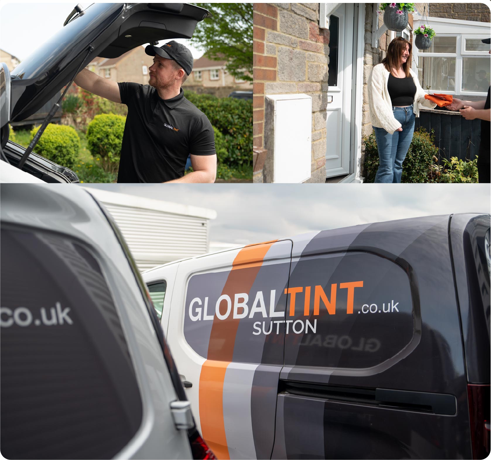 Mobile Window Tinting Expert Working in Sutton