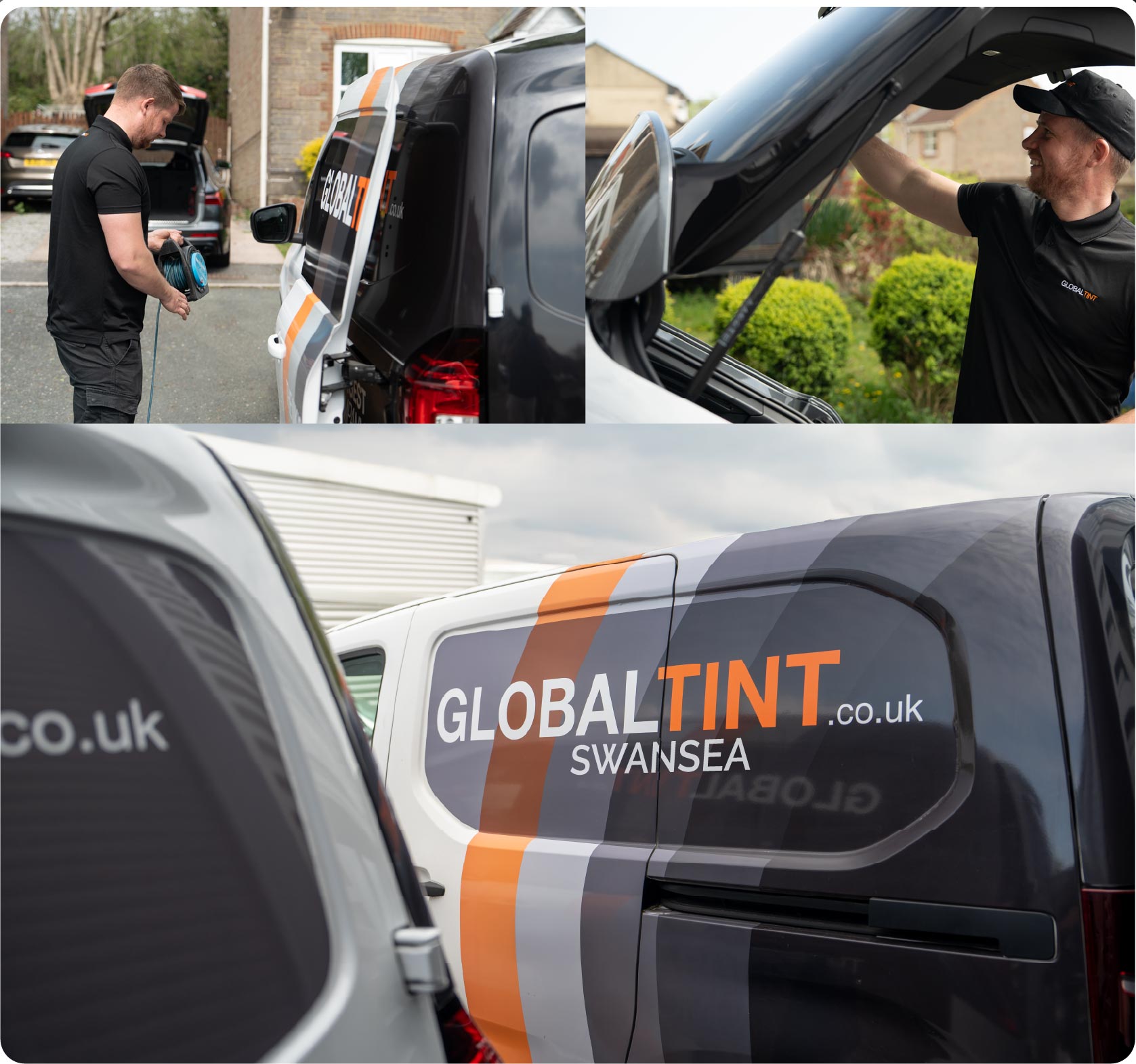 Mobile Window Tinting Expert Working in Swansea