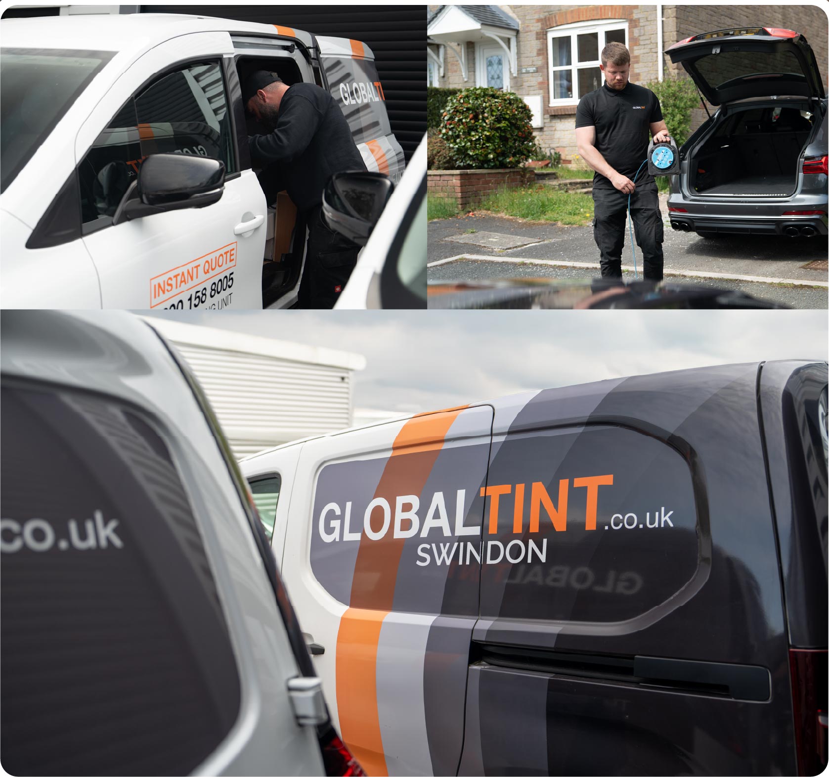 Mobile Window Tinting Expert Working in Swindon