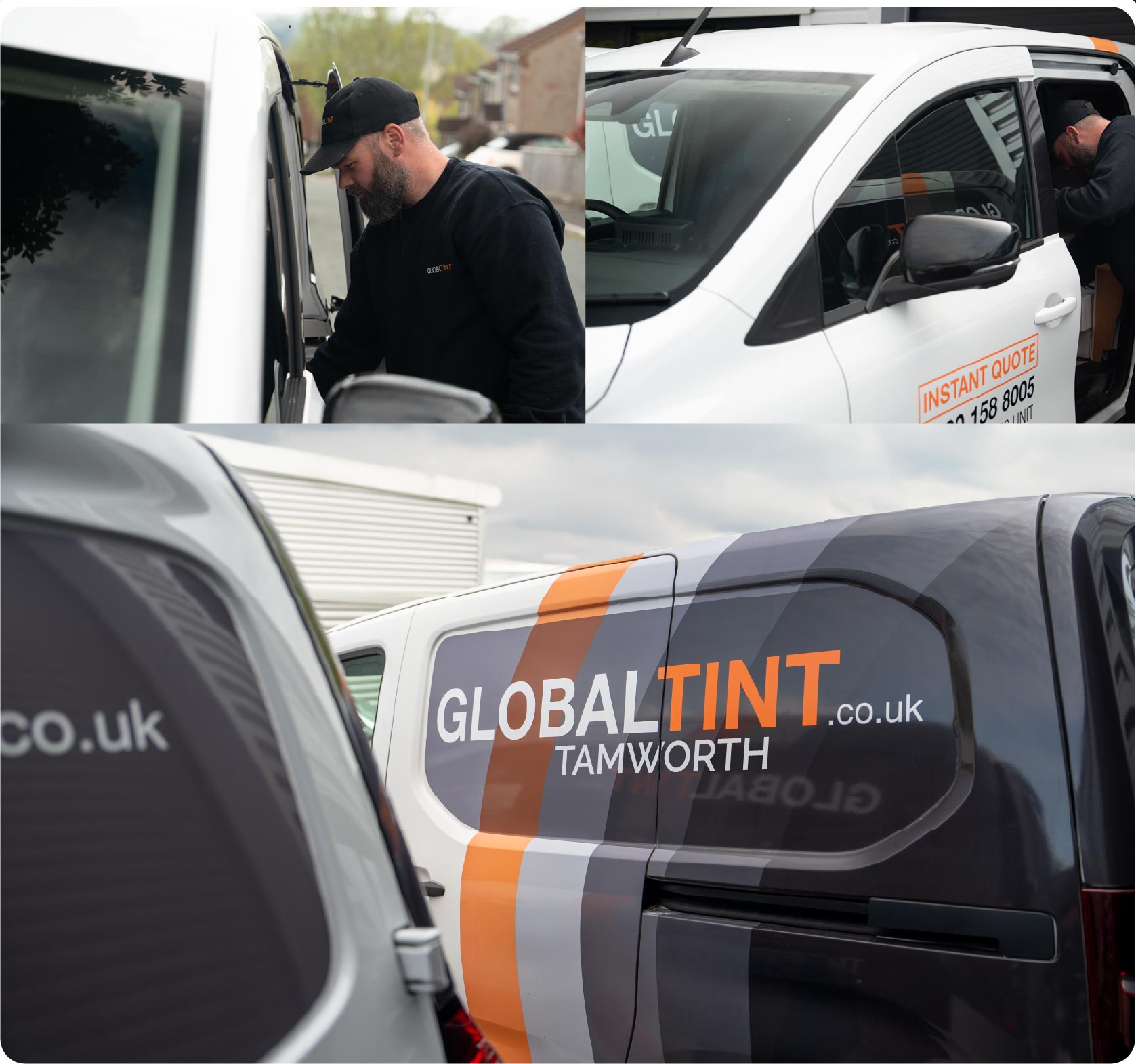Mobile Window Tinting Expert Working in Tamworth