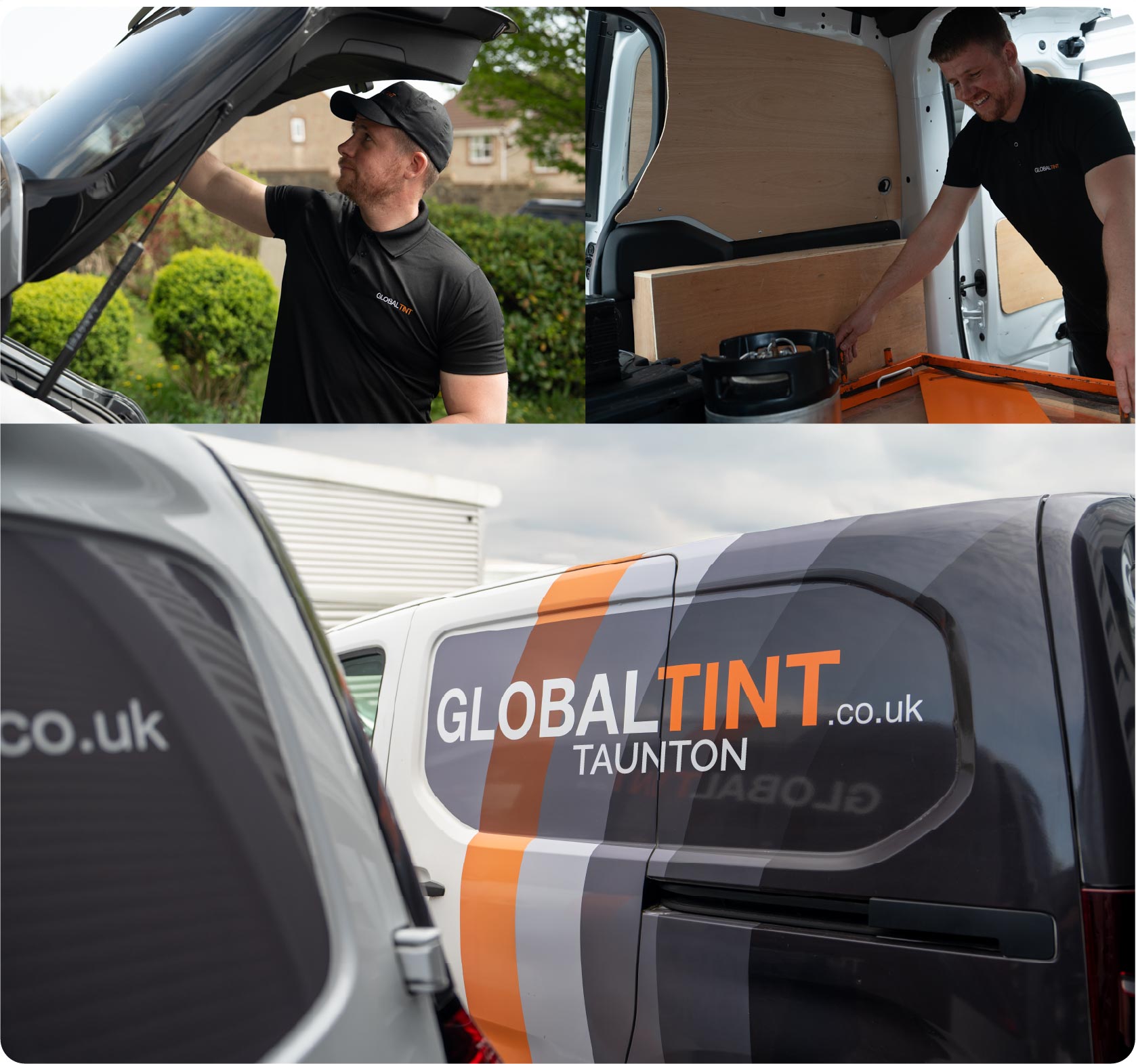 Mobile Window Tinting Expert Working in Taunton