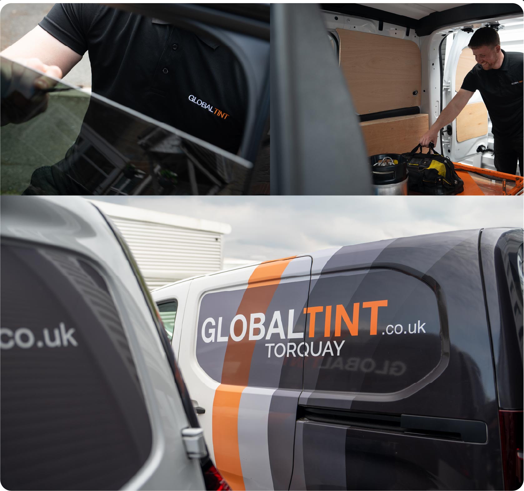 Mobile Window Tinting Expert Working in Torquay
