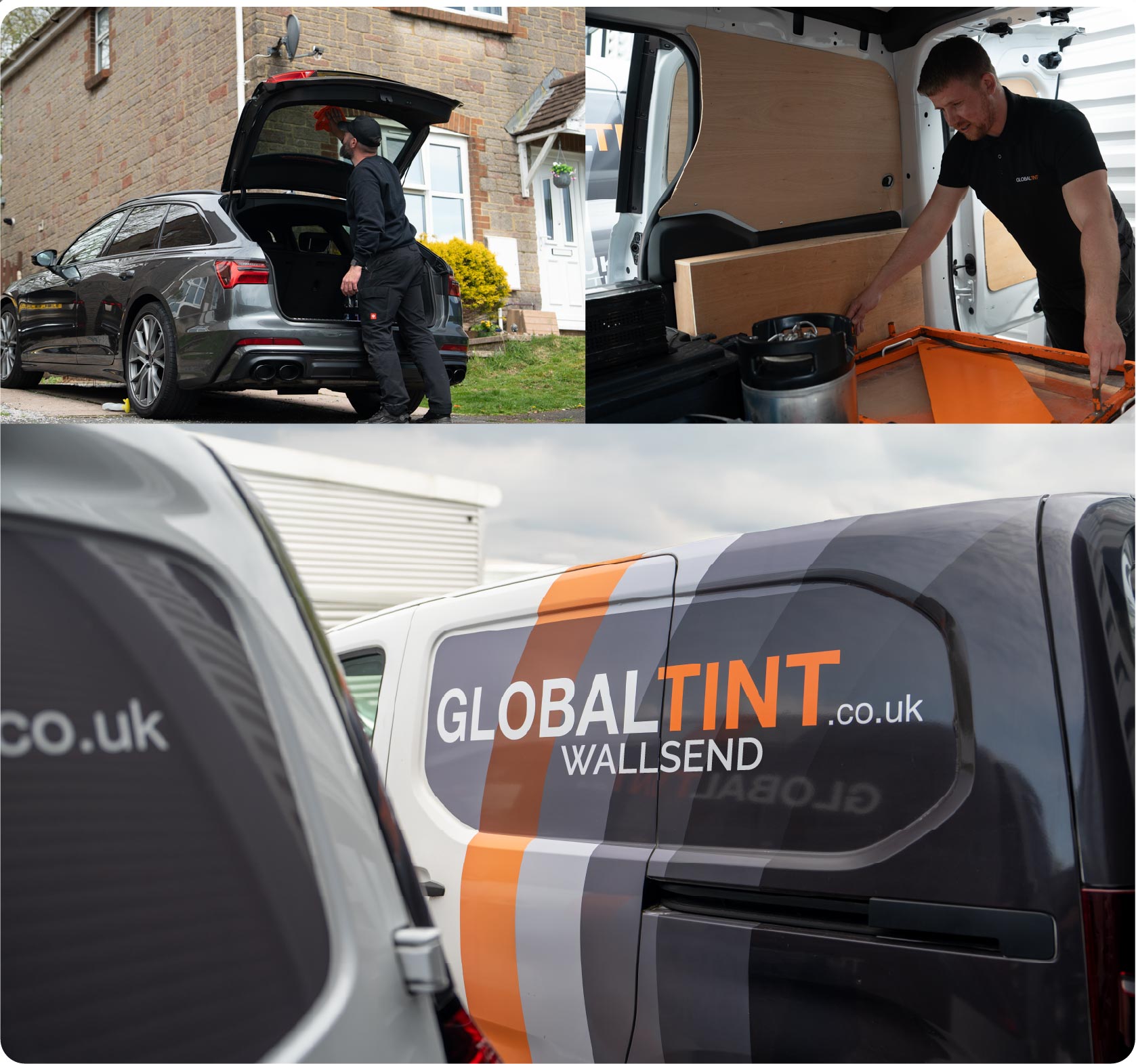 Mobile Window Tinting Expert Working in Wallsend