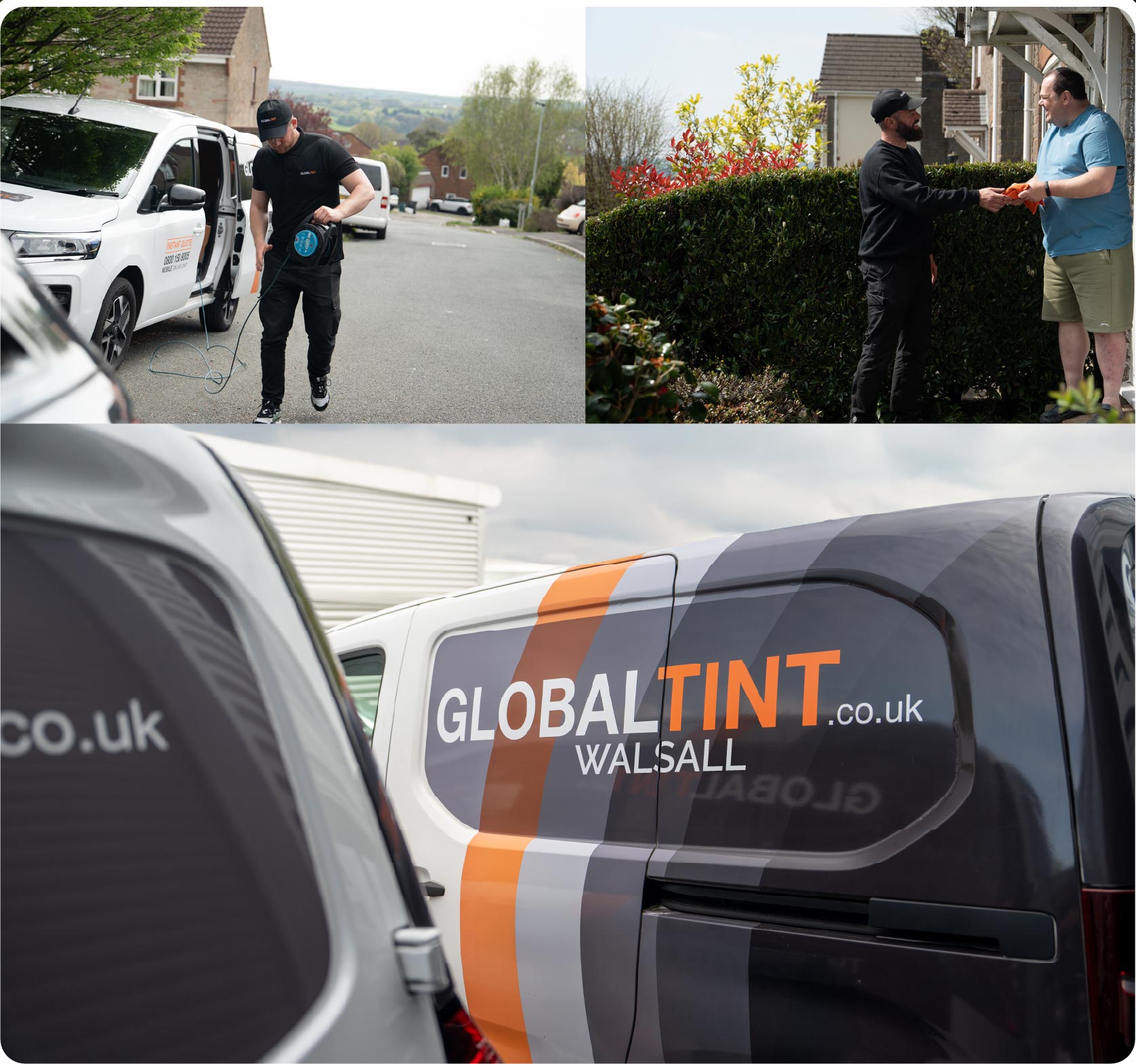 Mobile Window Tinting Expert Working in Walsall