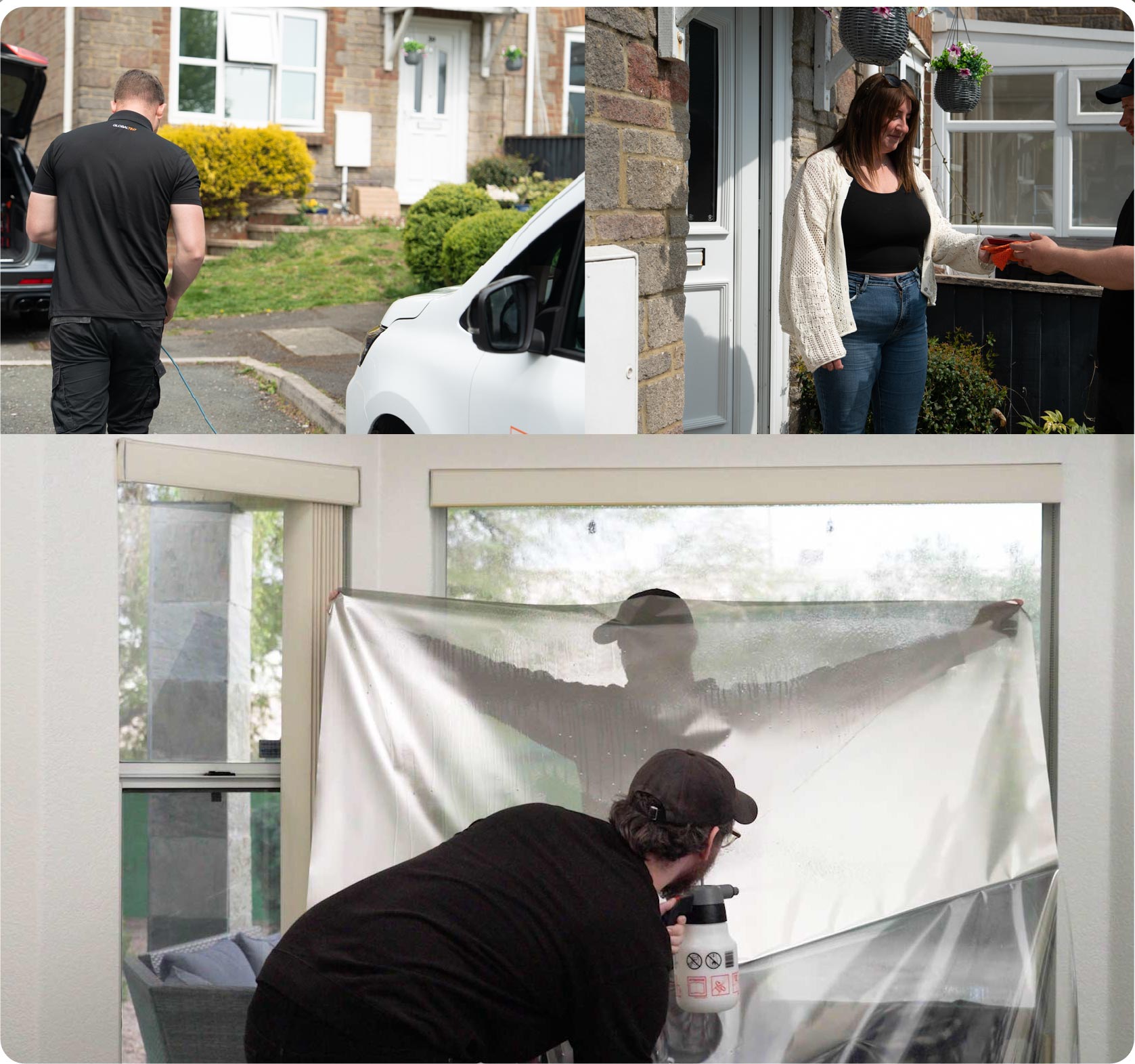 Home Window Film Expert Working in Whitchurch