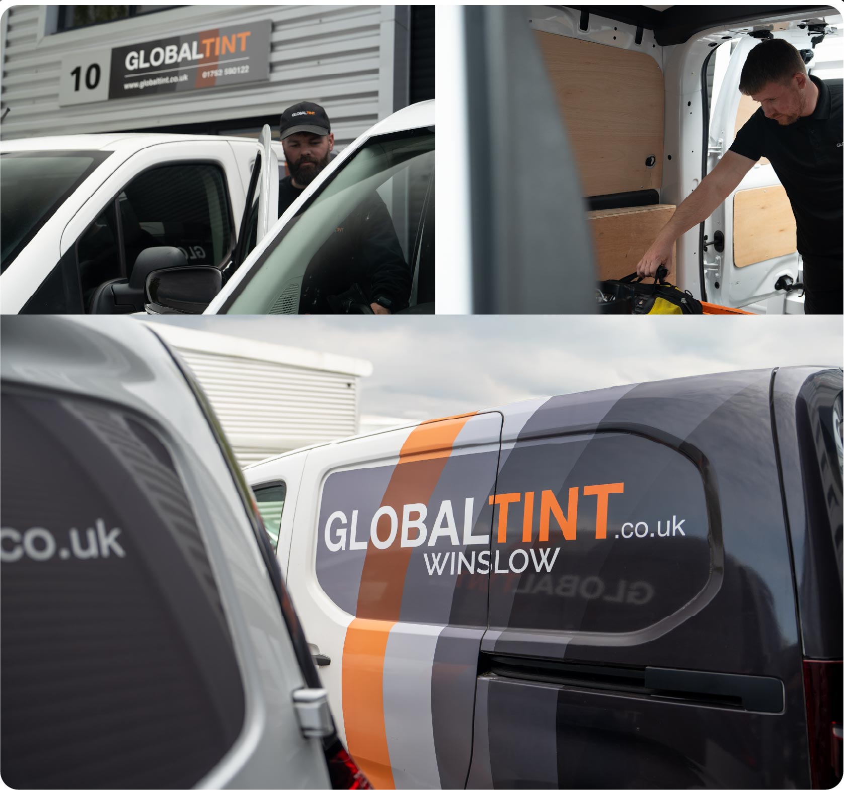 Mobile Window Tinting Expert Working in Winslow