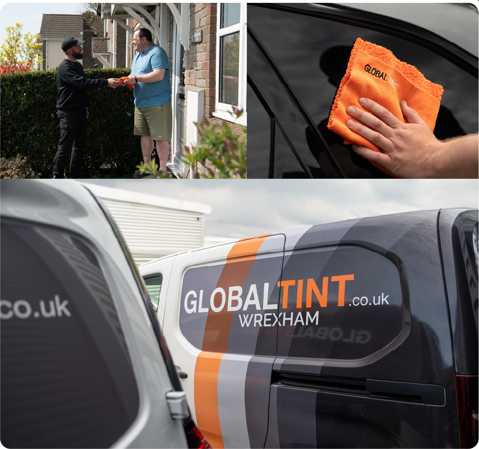 Mobile Window Tinting Expert Working in Wrexham